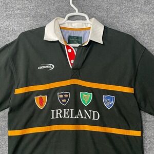 Lansdowne Heritage Collection Rugby Shirt Ireland Rugby Union Stripe Polo Large